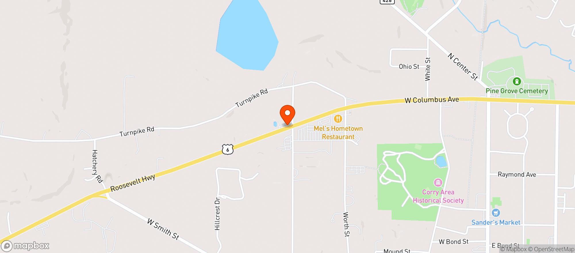 Map showing Beer Barn Brucoinc
