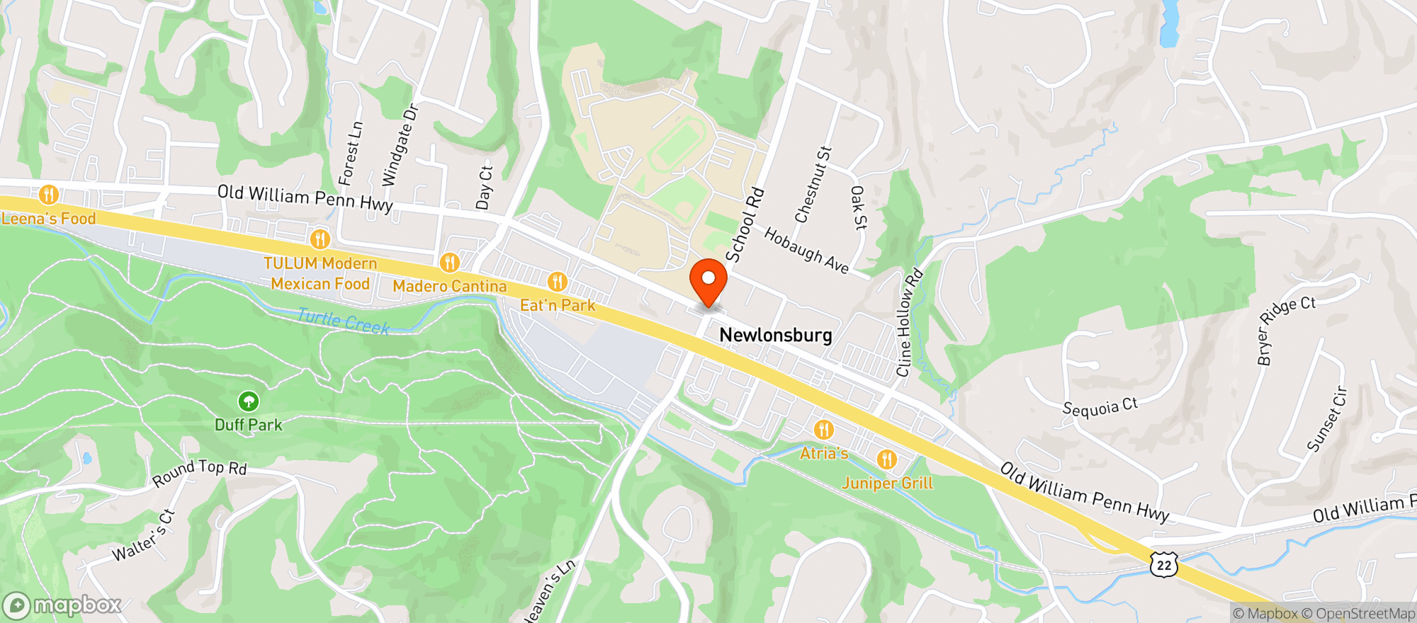 Map showing Auggie's Beer Warehouse(b