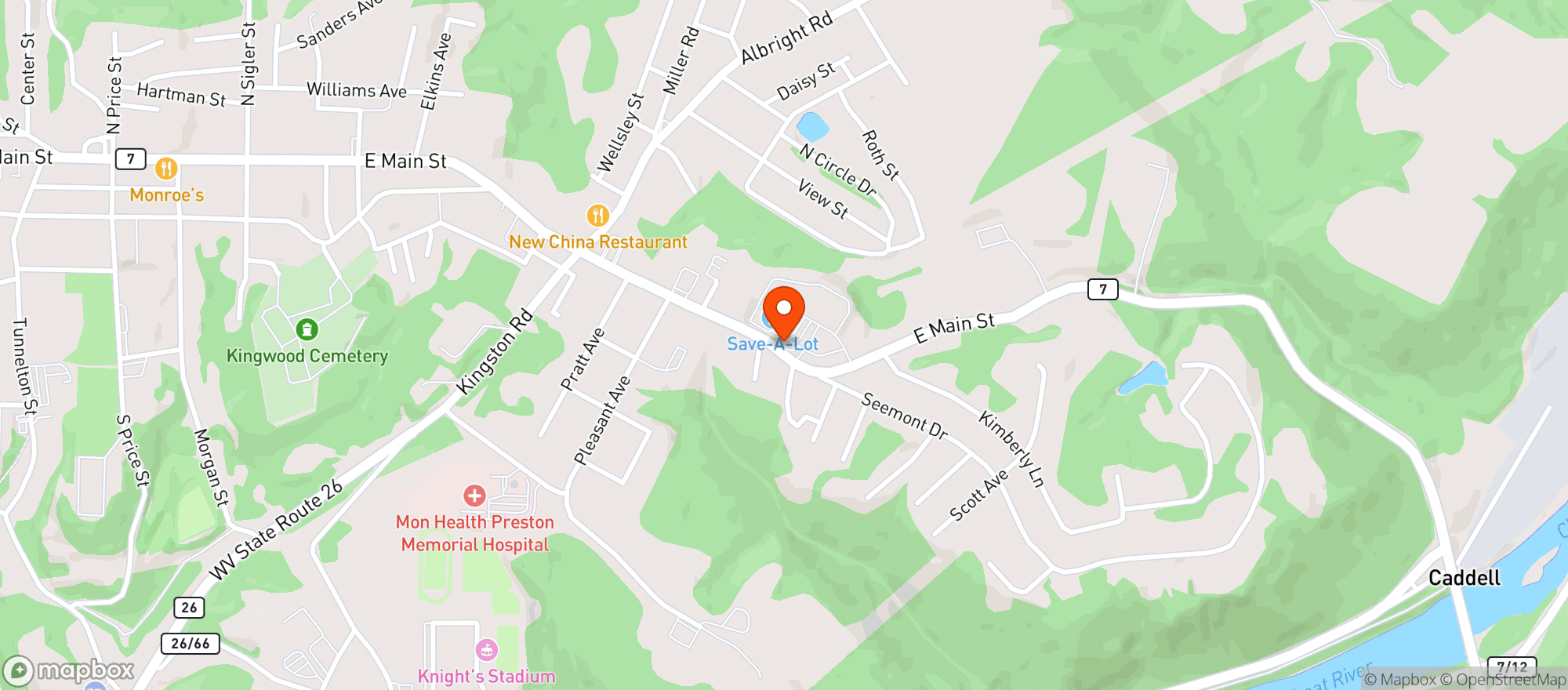 Map showing Smoker Friendly