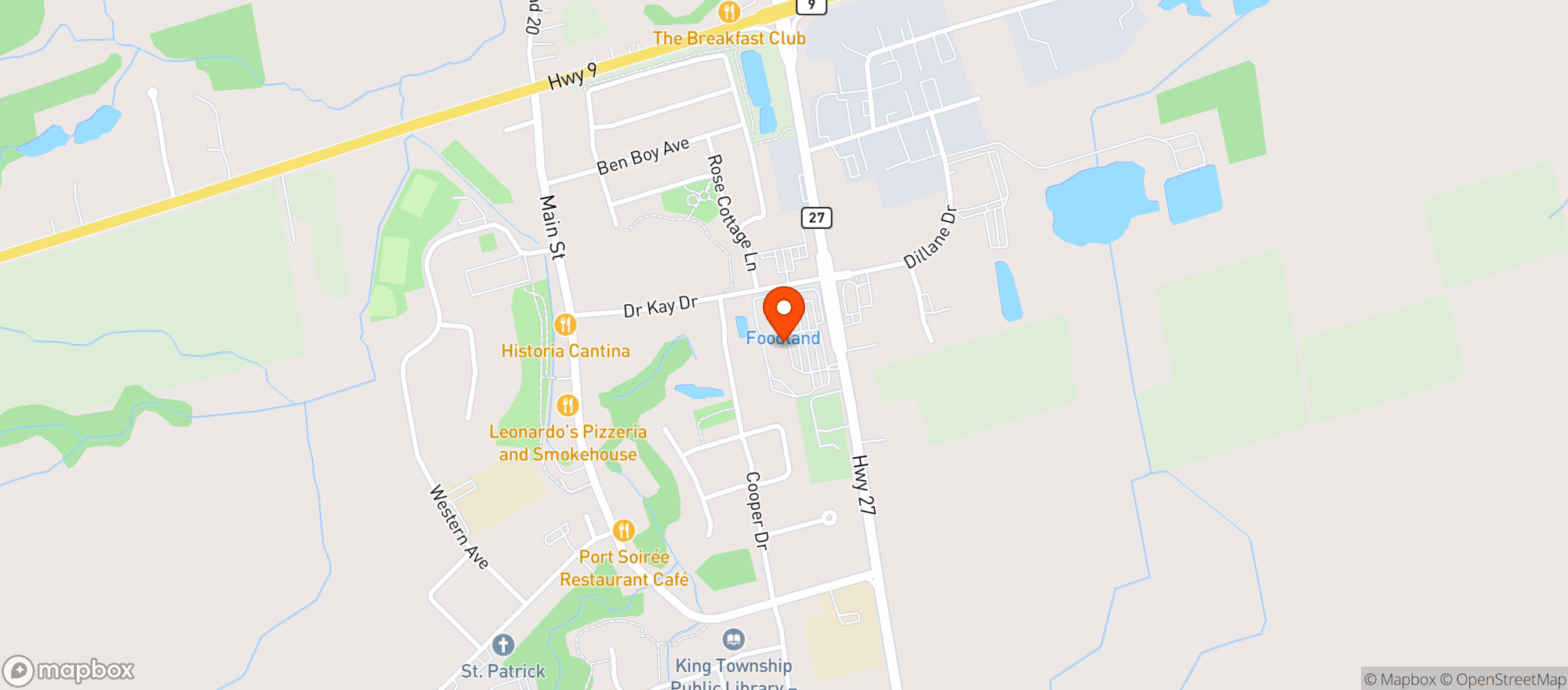 Map showing Foodland 3276