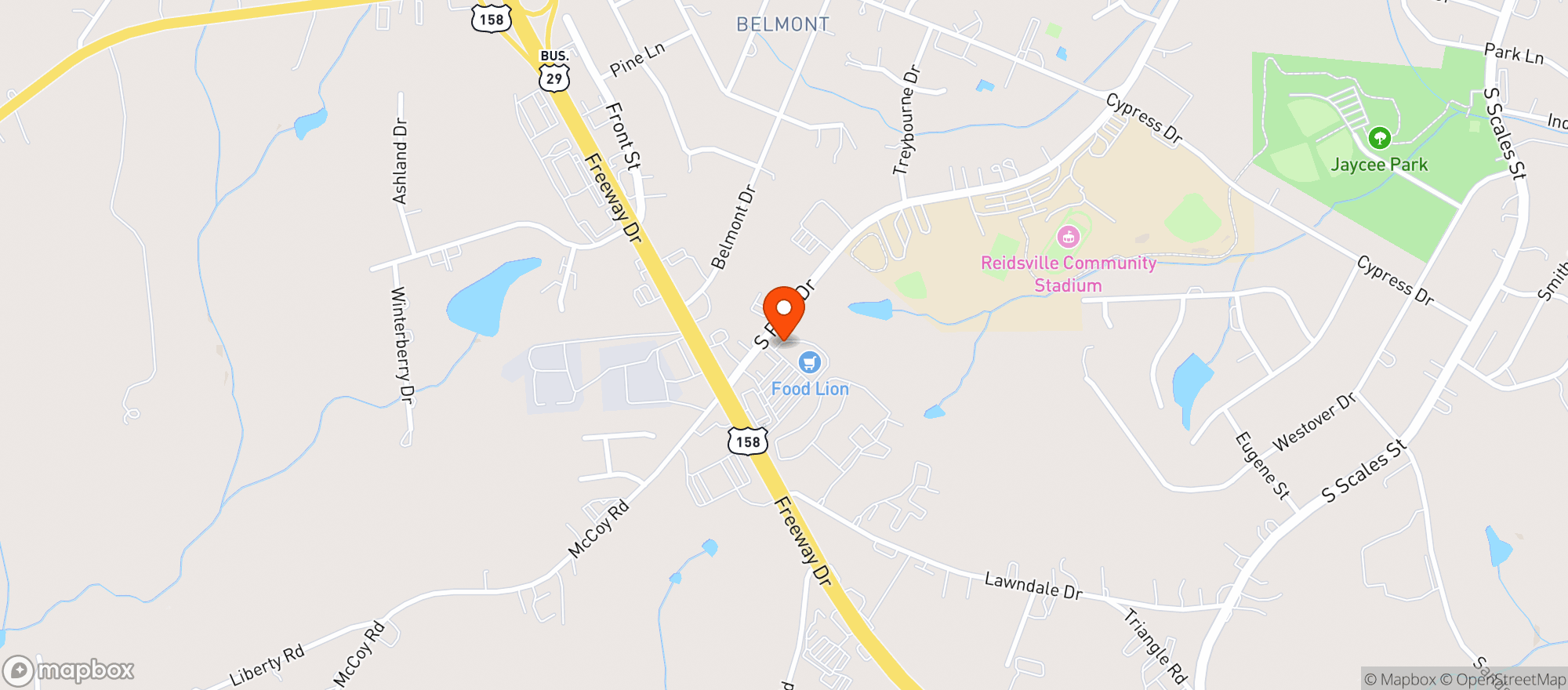 Map showing FOOD LION