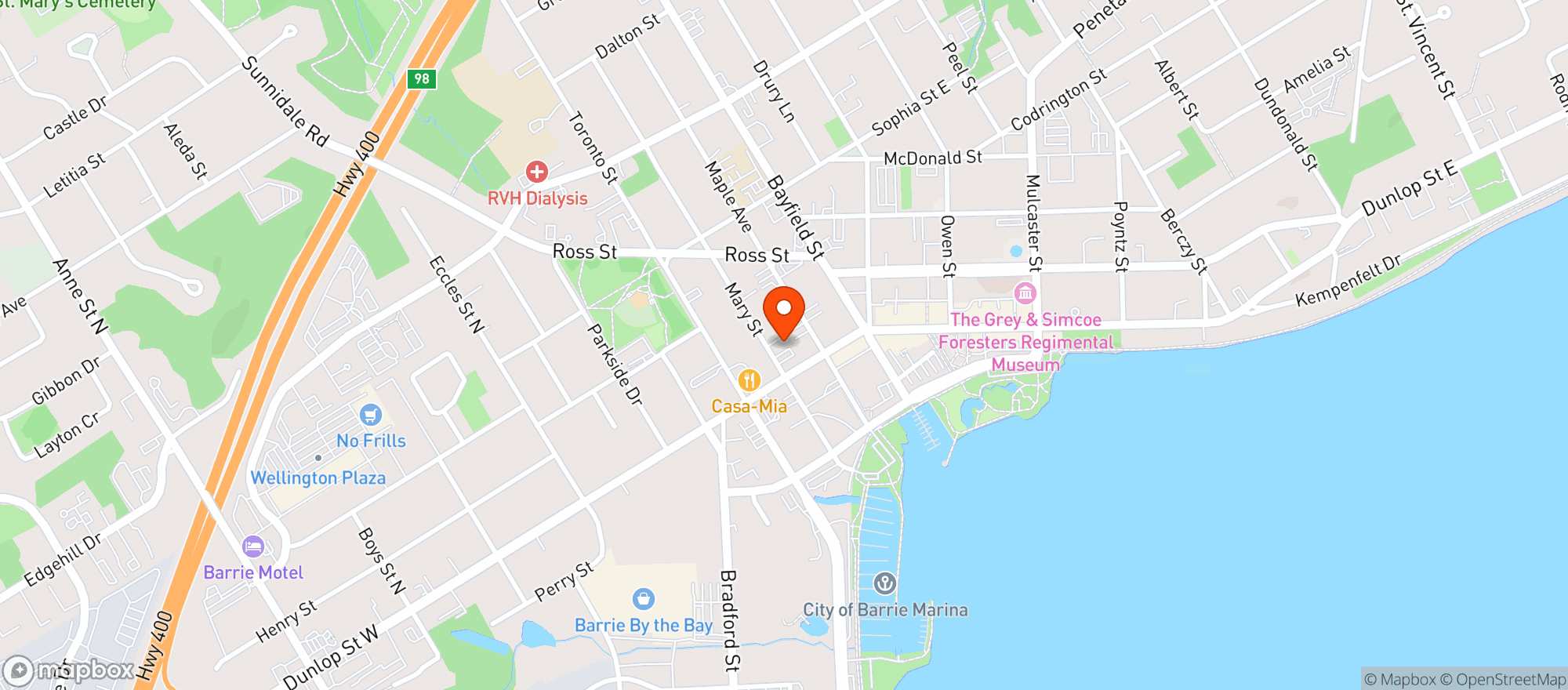 Map showing Lcbo 59