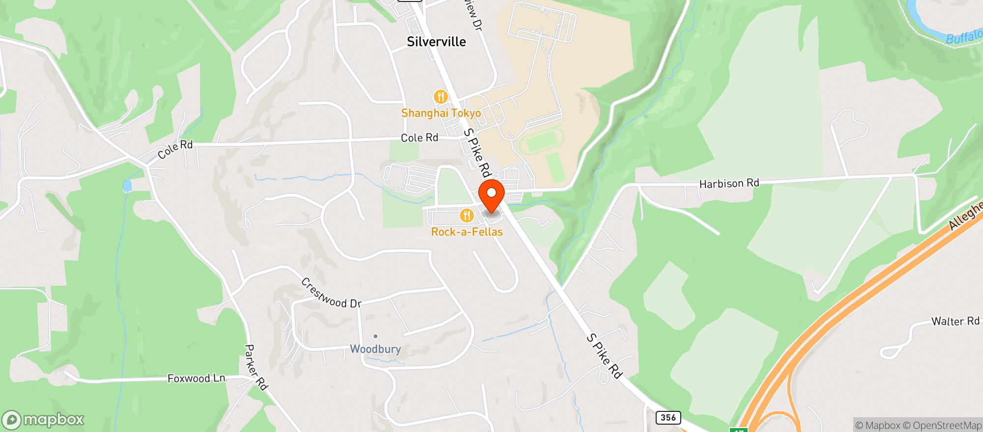 Map showing Get Go #3135