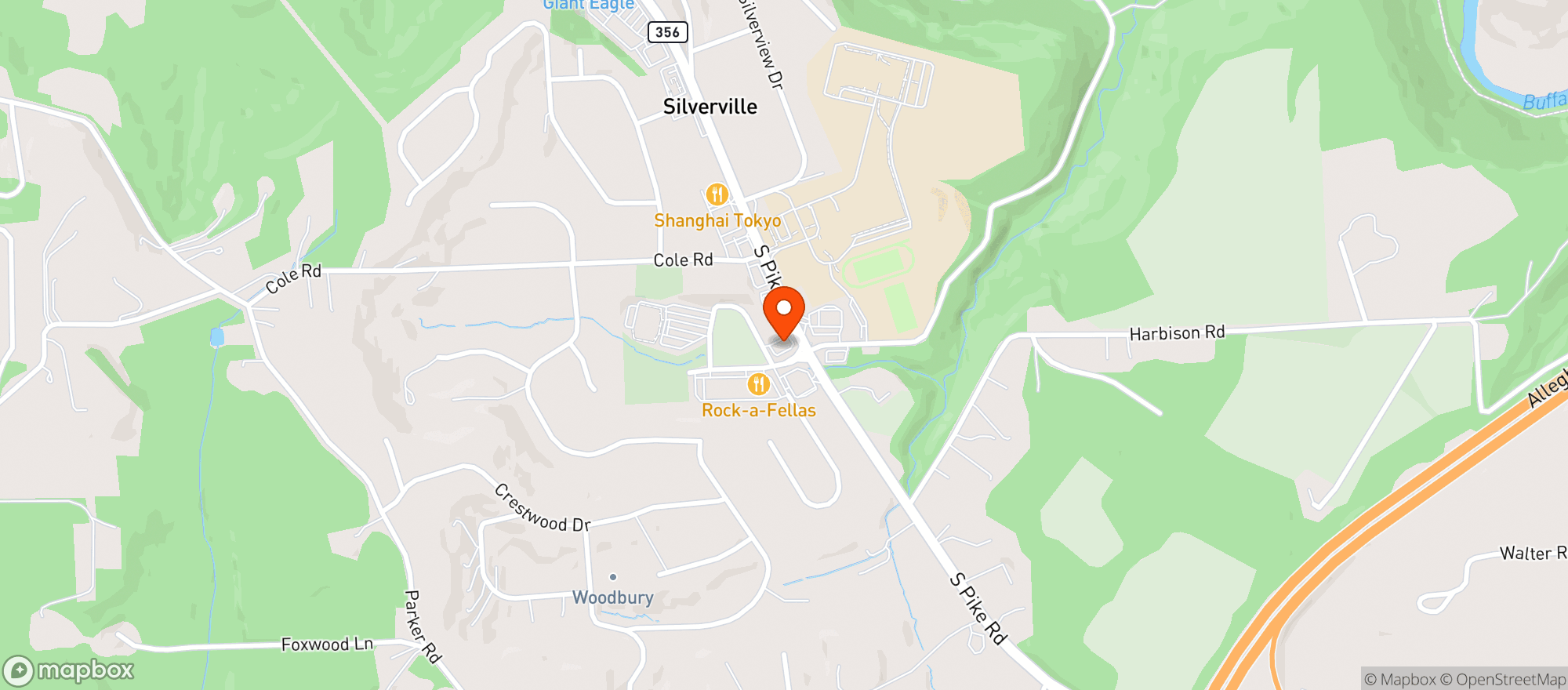 Map showing Rock A Fellas Playground