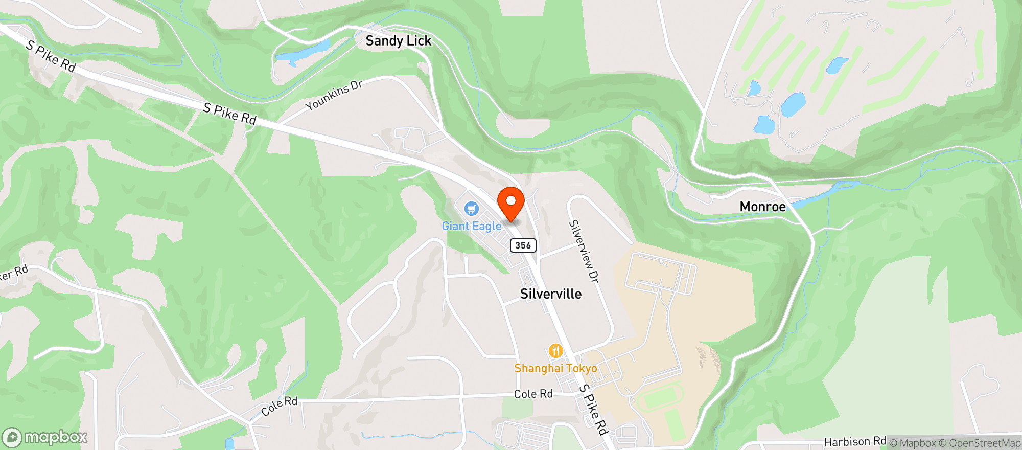 Map showing Giant Eagle Cafe
