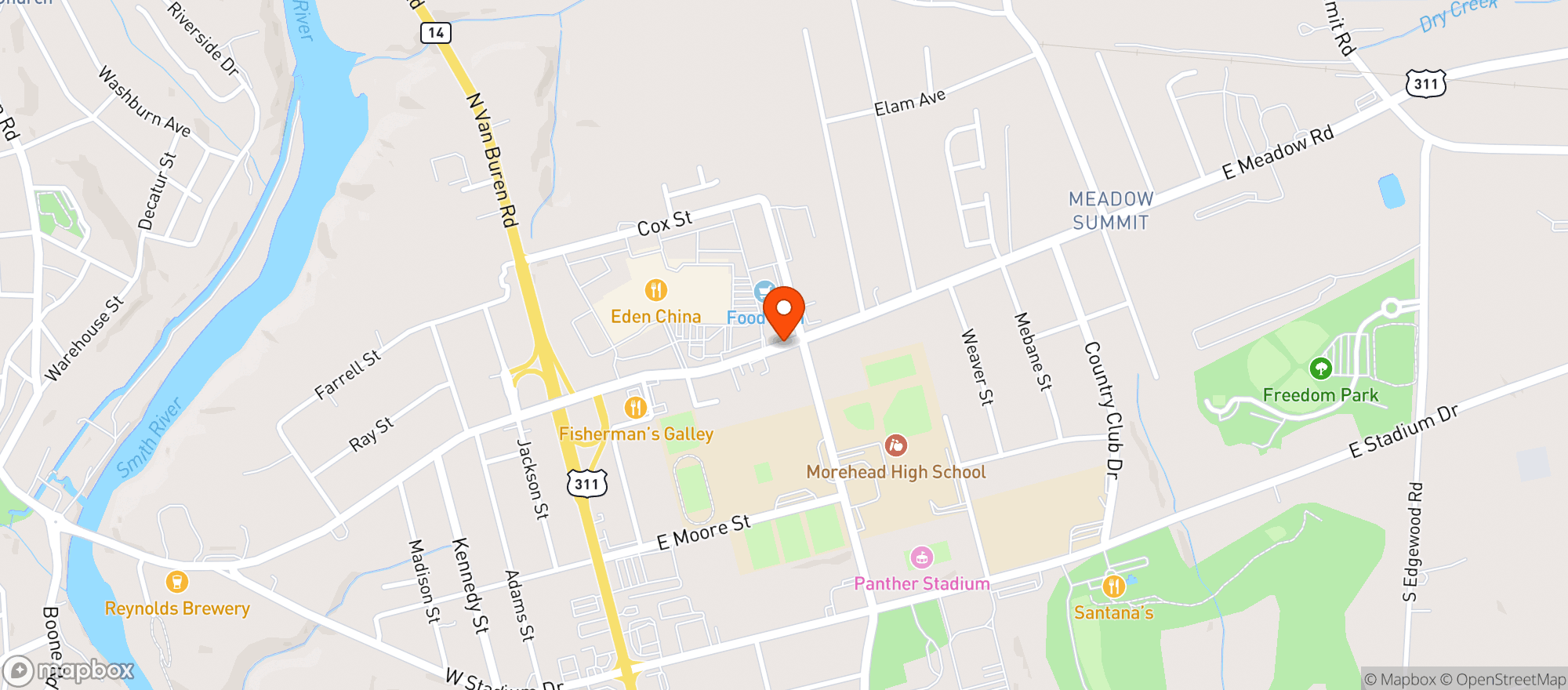 Map showing Food Lion