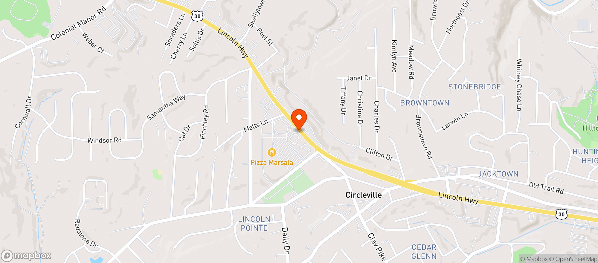 Map showing Shop N Save Food #1149
