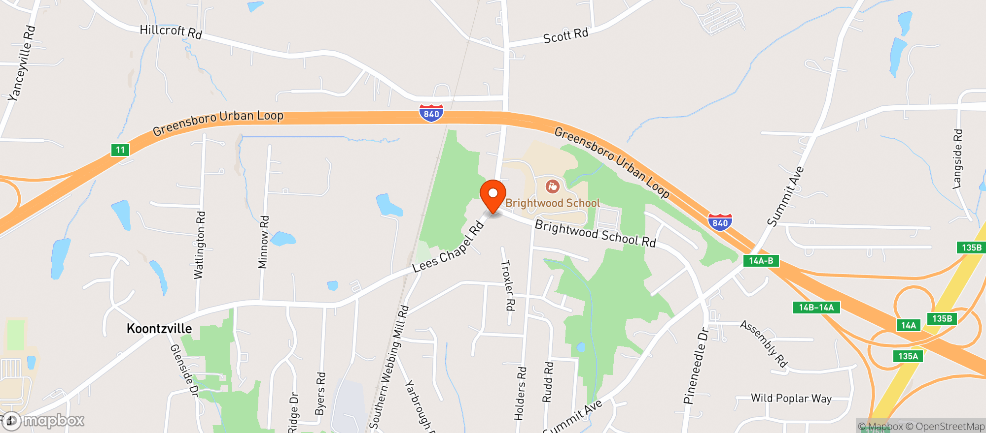 Map showing Penny Saver