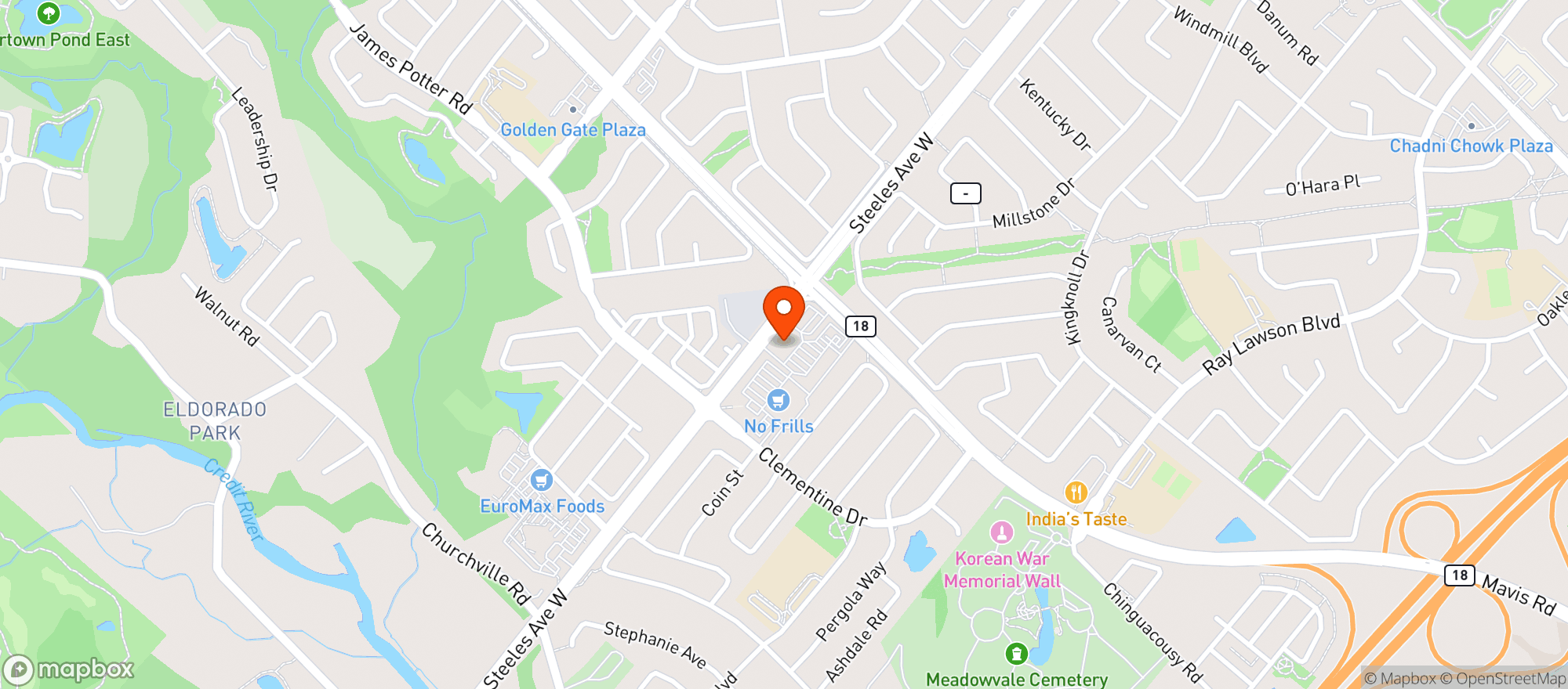 Map showing Lcbo 601