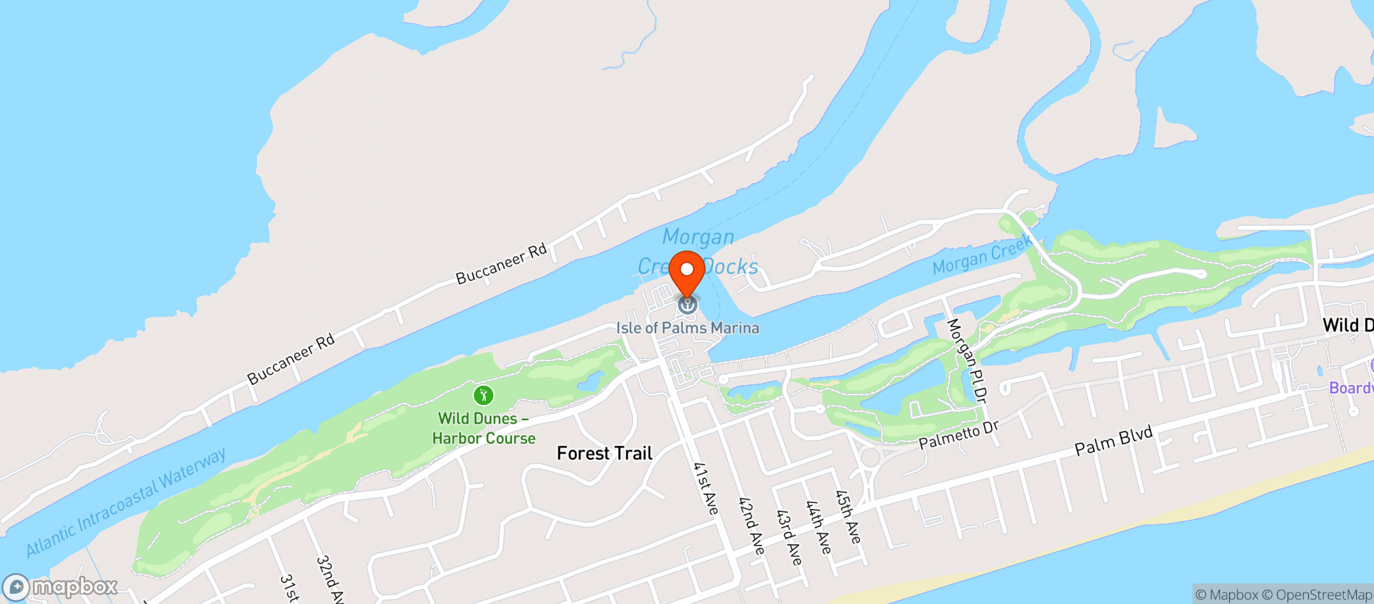Map showing The Outpost
