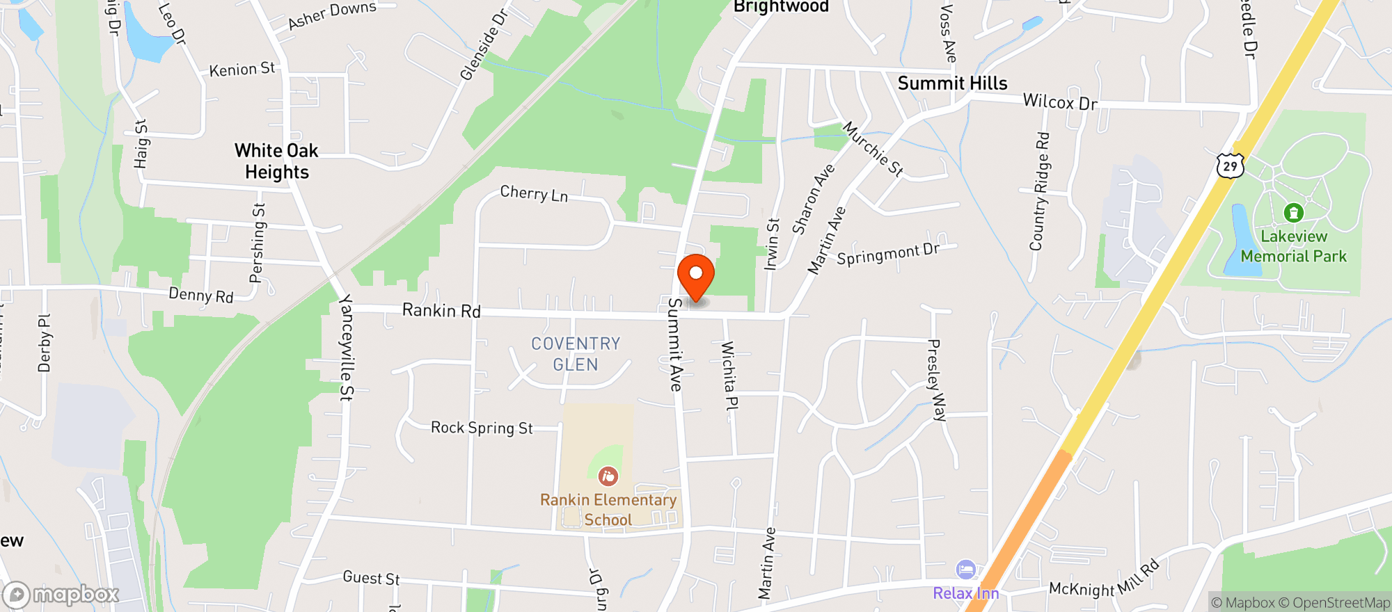 Map showing Jays Grocery