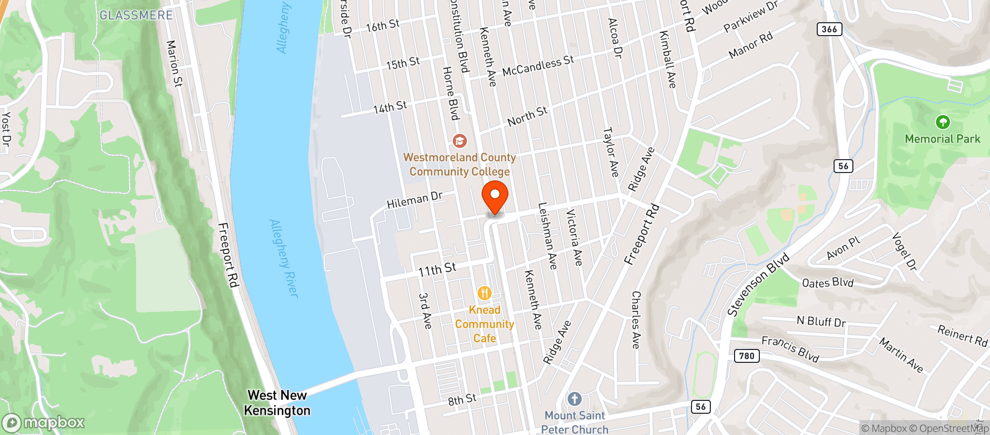 Map showing RETAIL