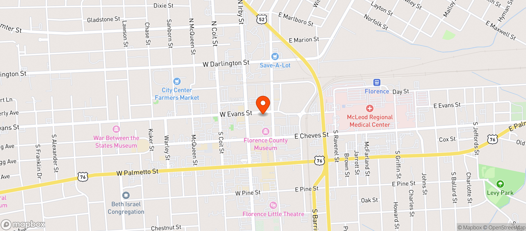 Map showing Victors Bistro #2