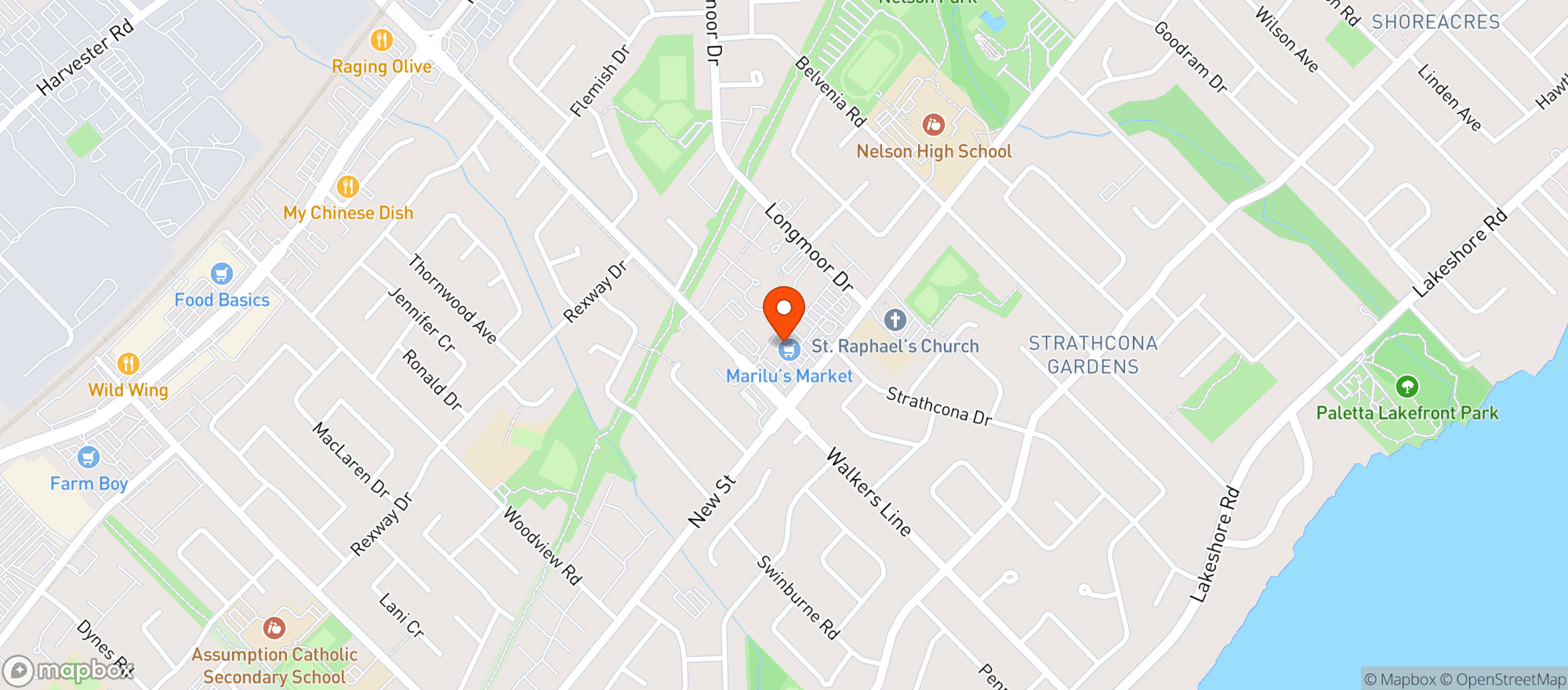 Map showing Marilu's Market