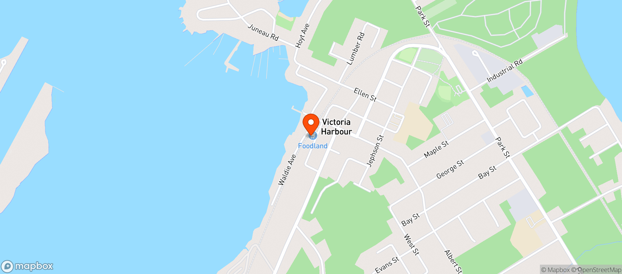 Map showing Foodland 6816