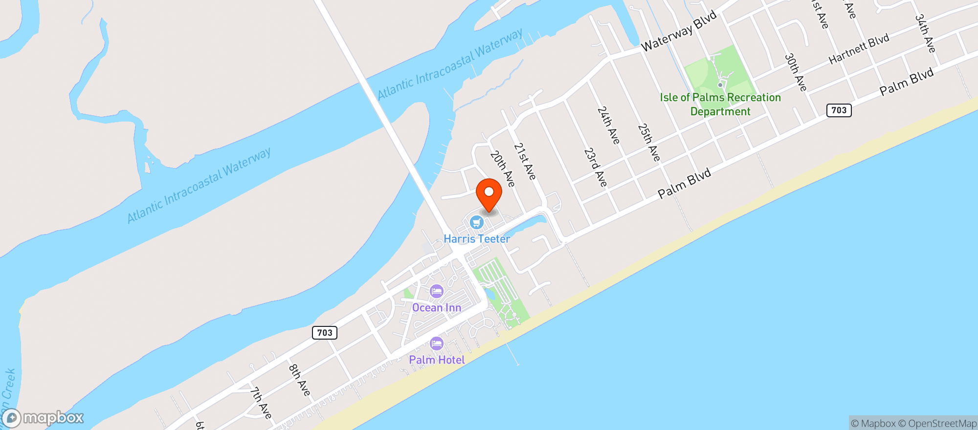 Map showing The Refuge