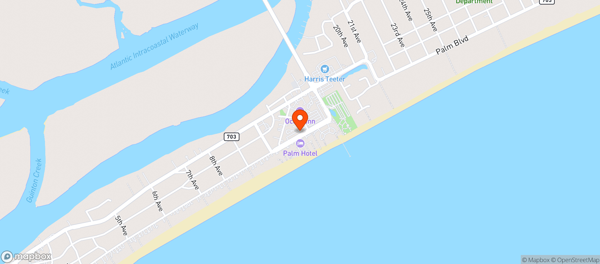 Map showing Iopizza Co