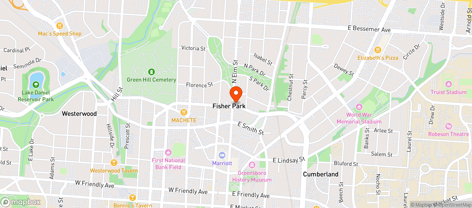 Map showing Corner Slice