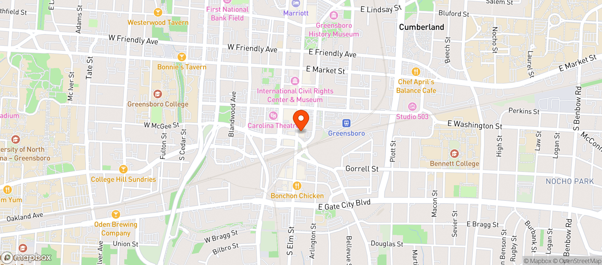 Map showing Chandlers