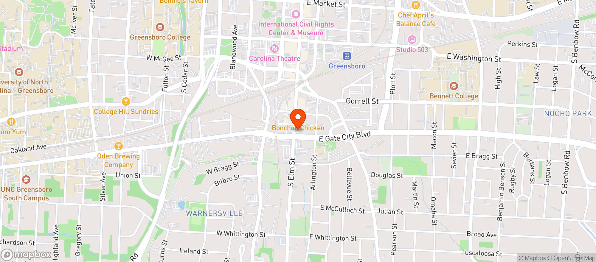 Map showing Common Grounds Downtown