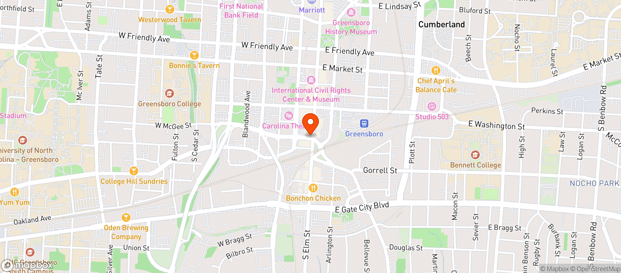 Map showing Little Brother Brewing