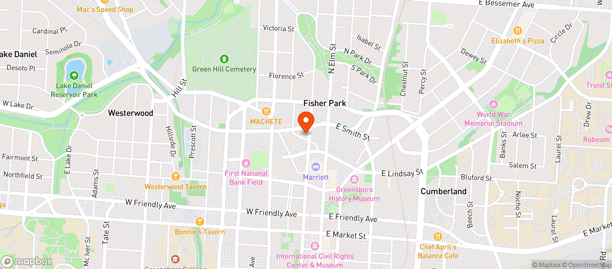 Map showing Idiot Box Comedy Club