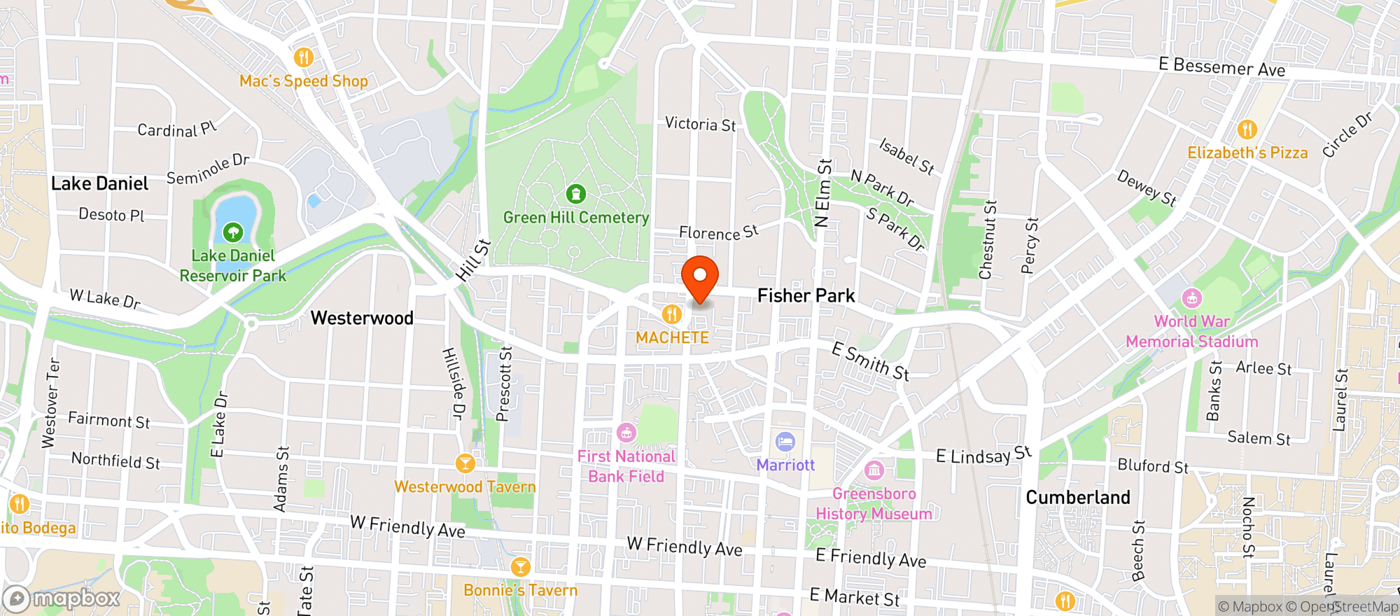 Map showing Deep Roots Market
