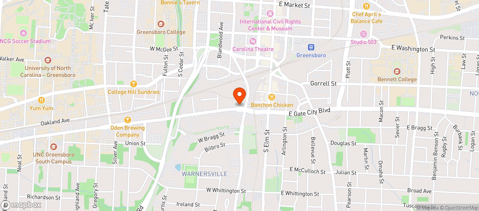 Map showing Dram & Draught