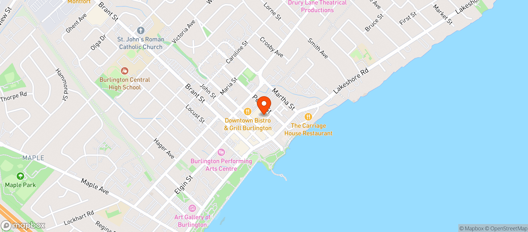 Map showing Second Shot Boutique