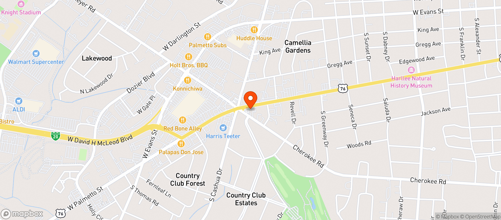 Map showing Sav Way (Flo)