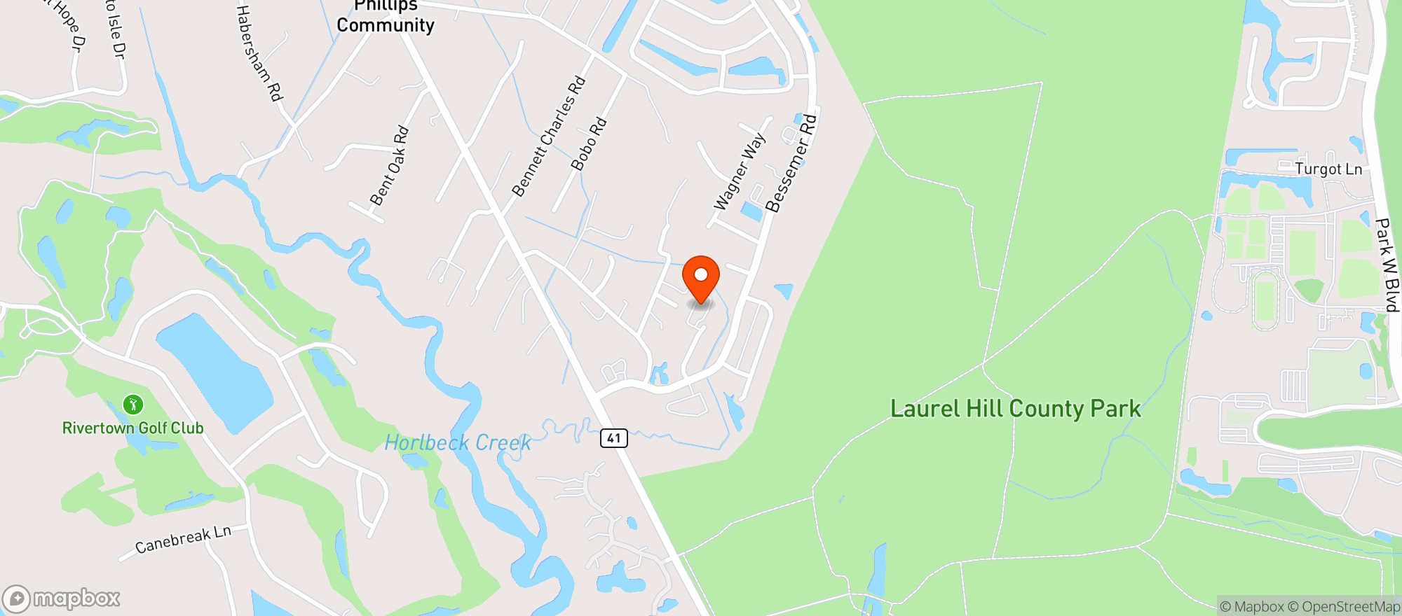 Map showing Coastal Hemp Co. - Mt. Pleasant 