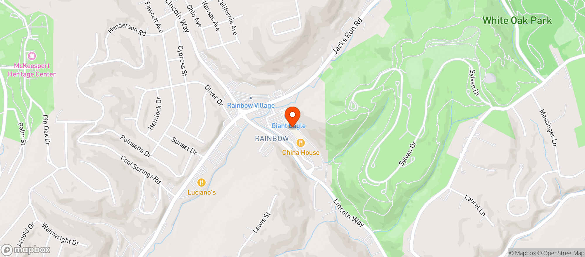 Map showing Gnc