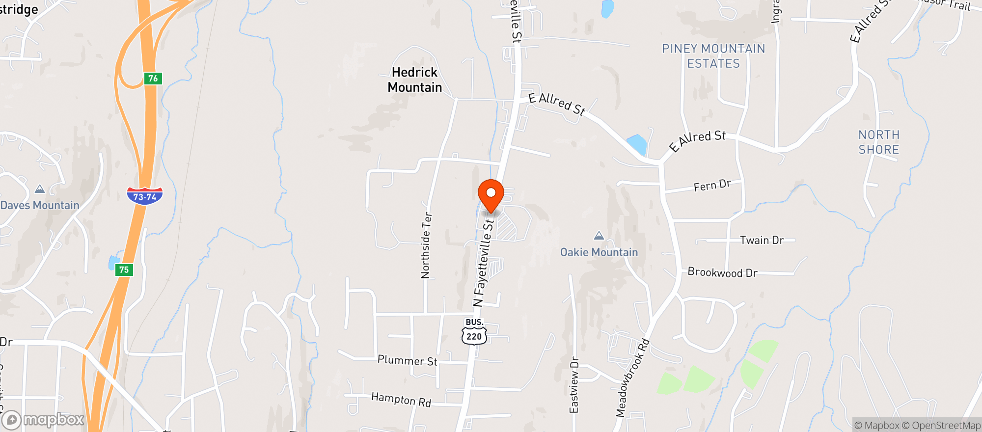 Map showing Food Lion