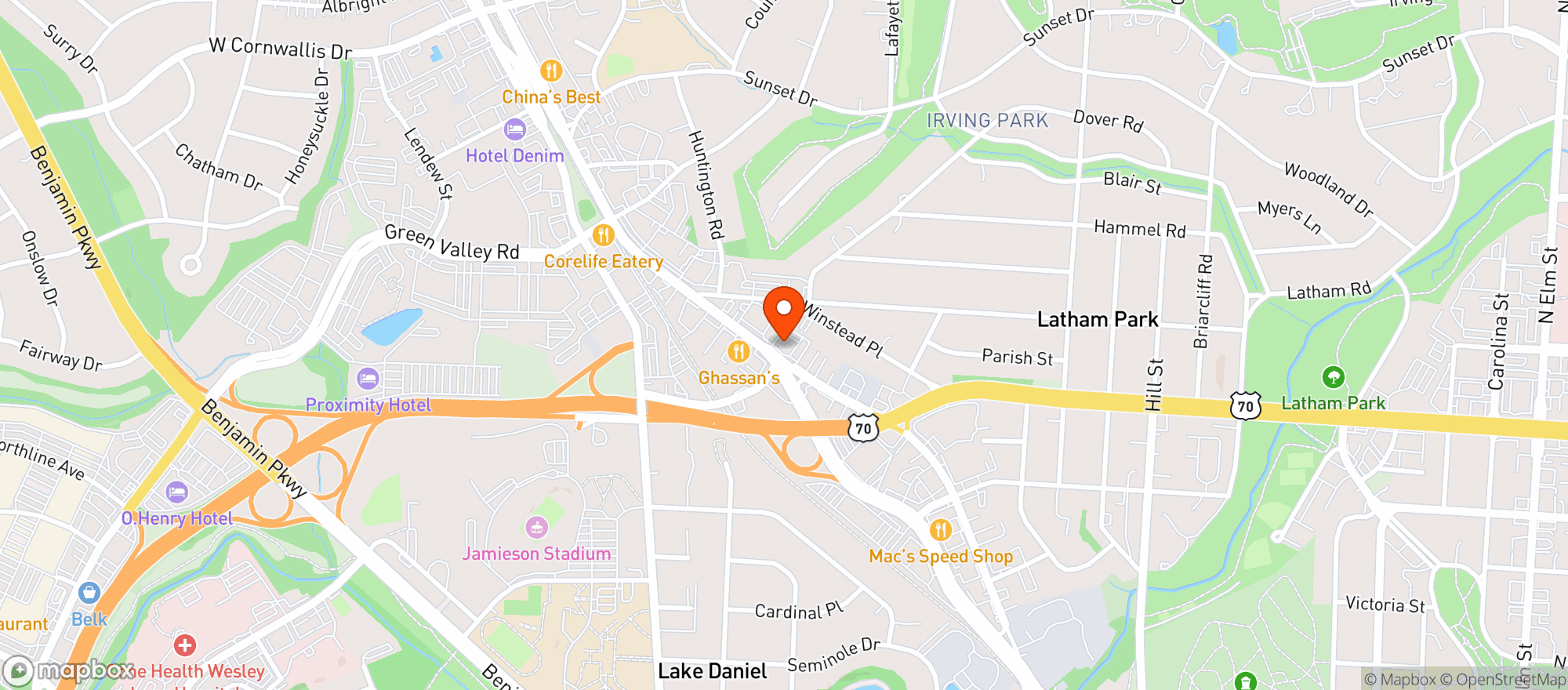 Map showing Kickback Jacks