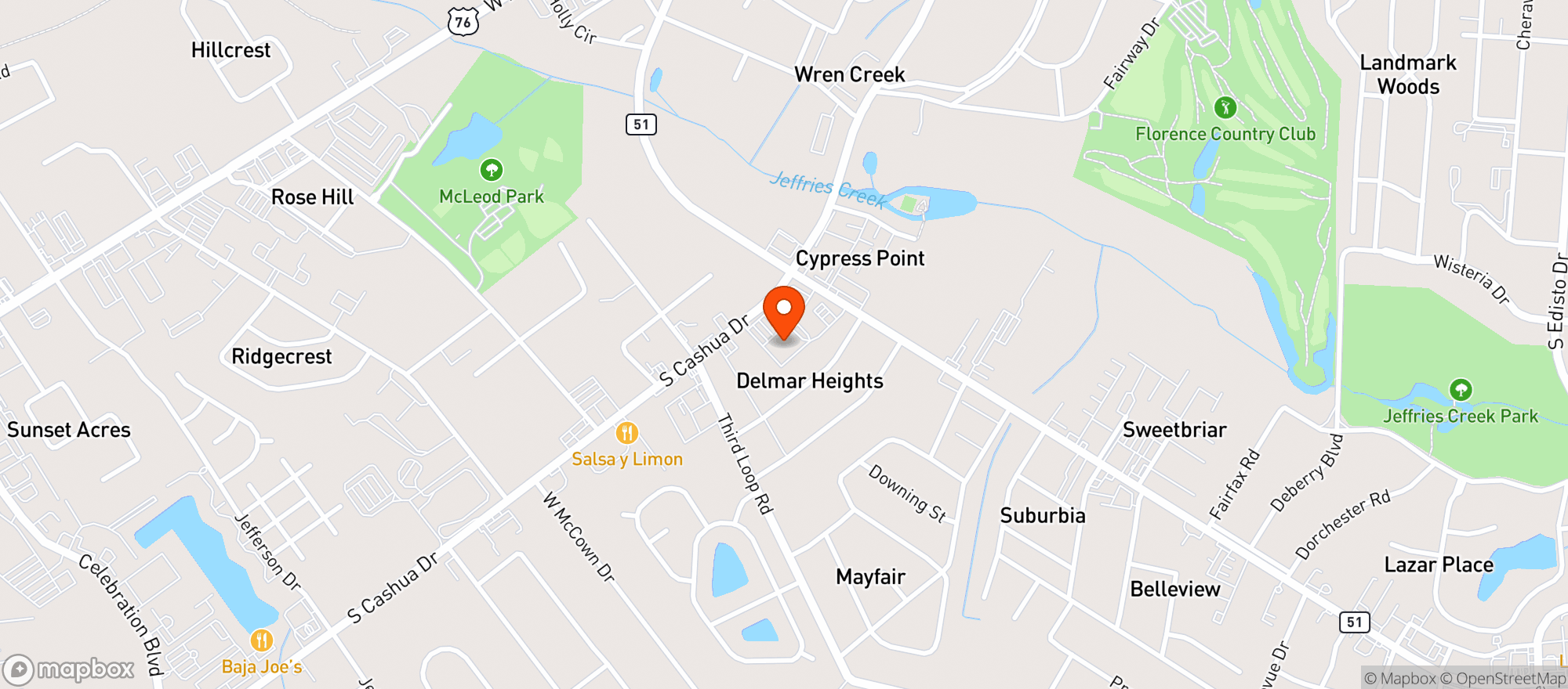 Map showing Walmart Neighborhood Market
