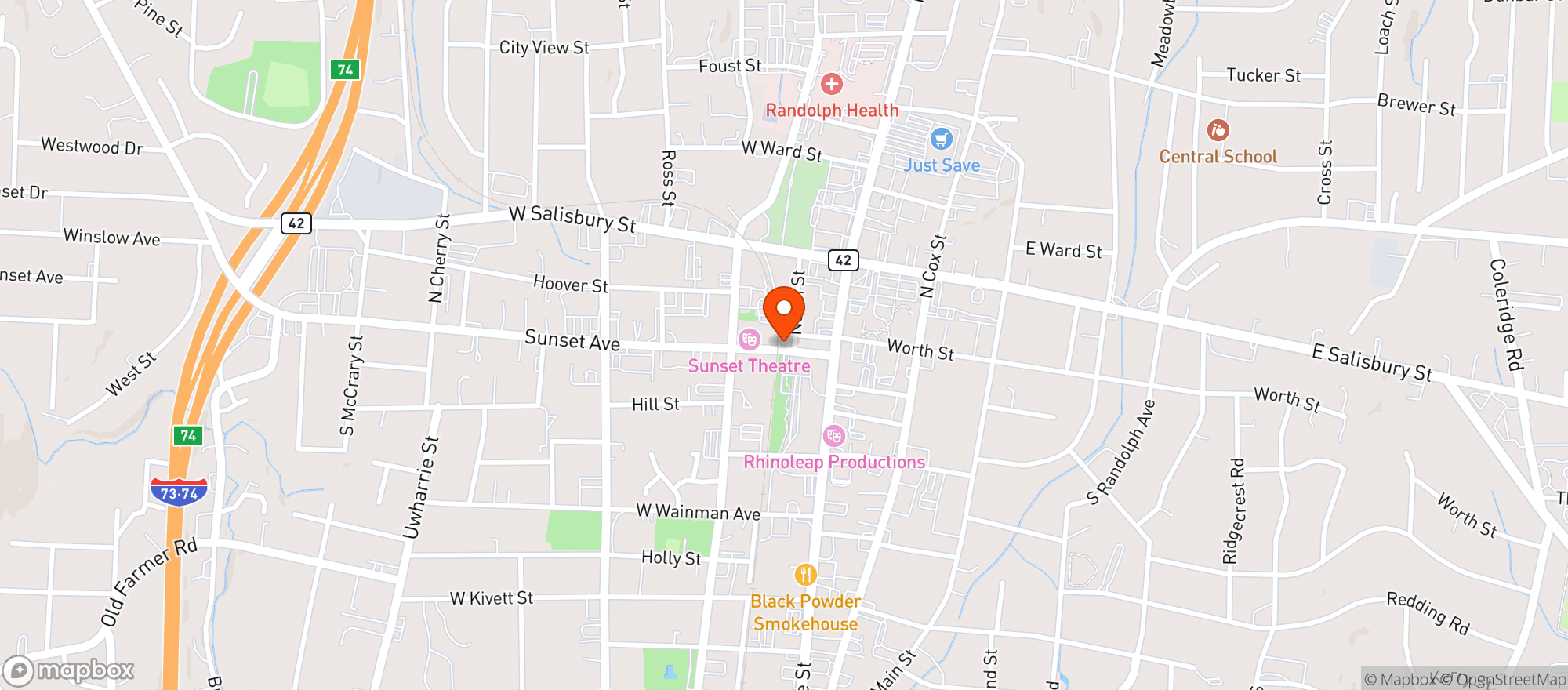 Map showing Lumina Wine And Beer