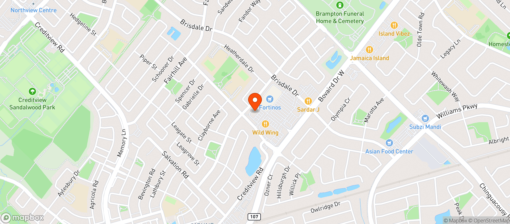 Map showing Lcbo 470