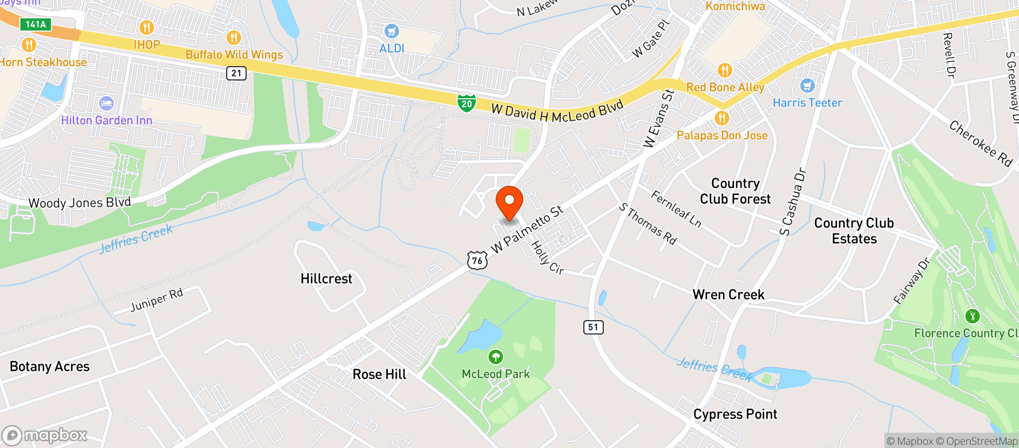 Map showing Refuel #31 (Flo)