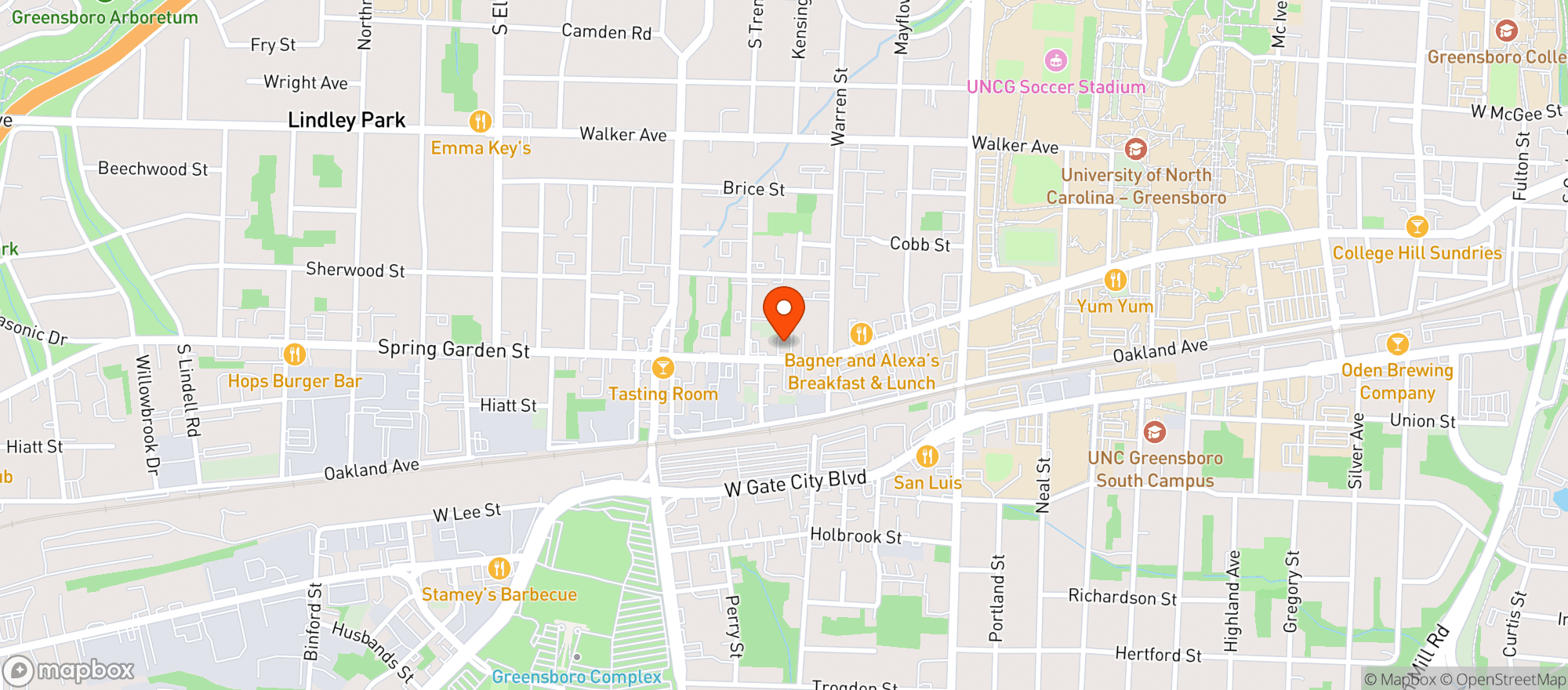 Map showing Jakes Billards