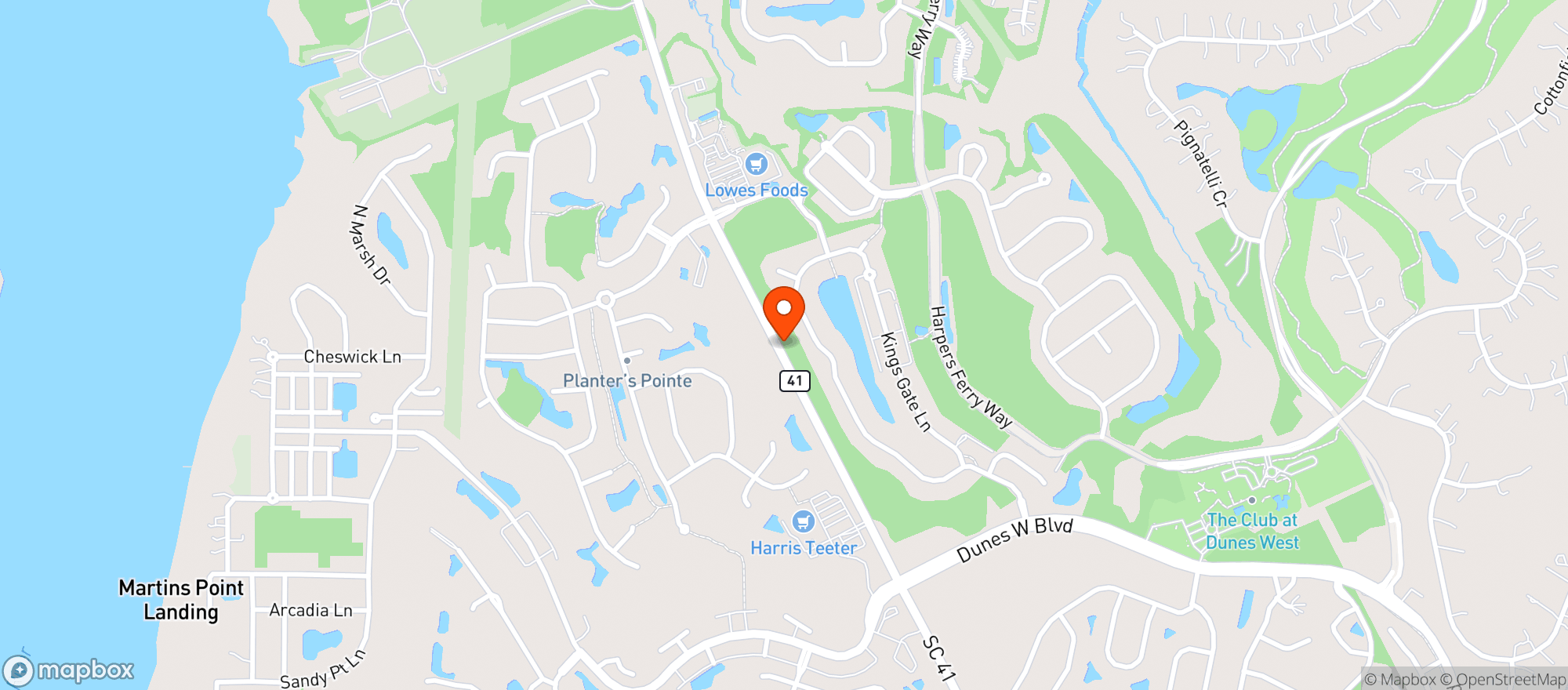Map showing Fuji Sushi