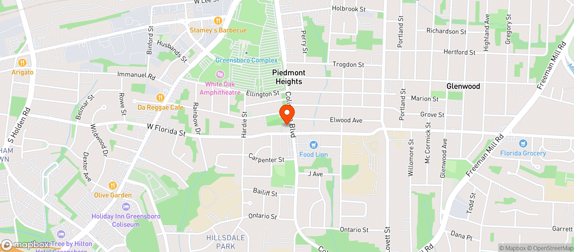 Map showing Moshi Mart