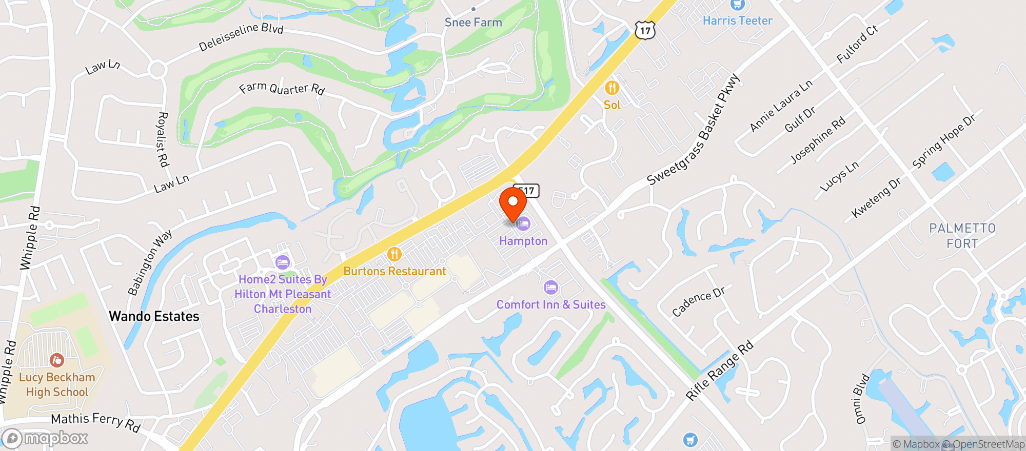 Map showing Gnc