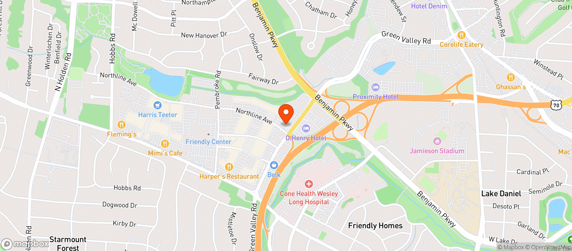 Map showing Circle K 2723786 (green Valley Rd)