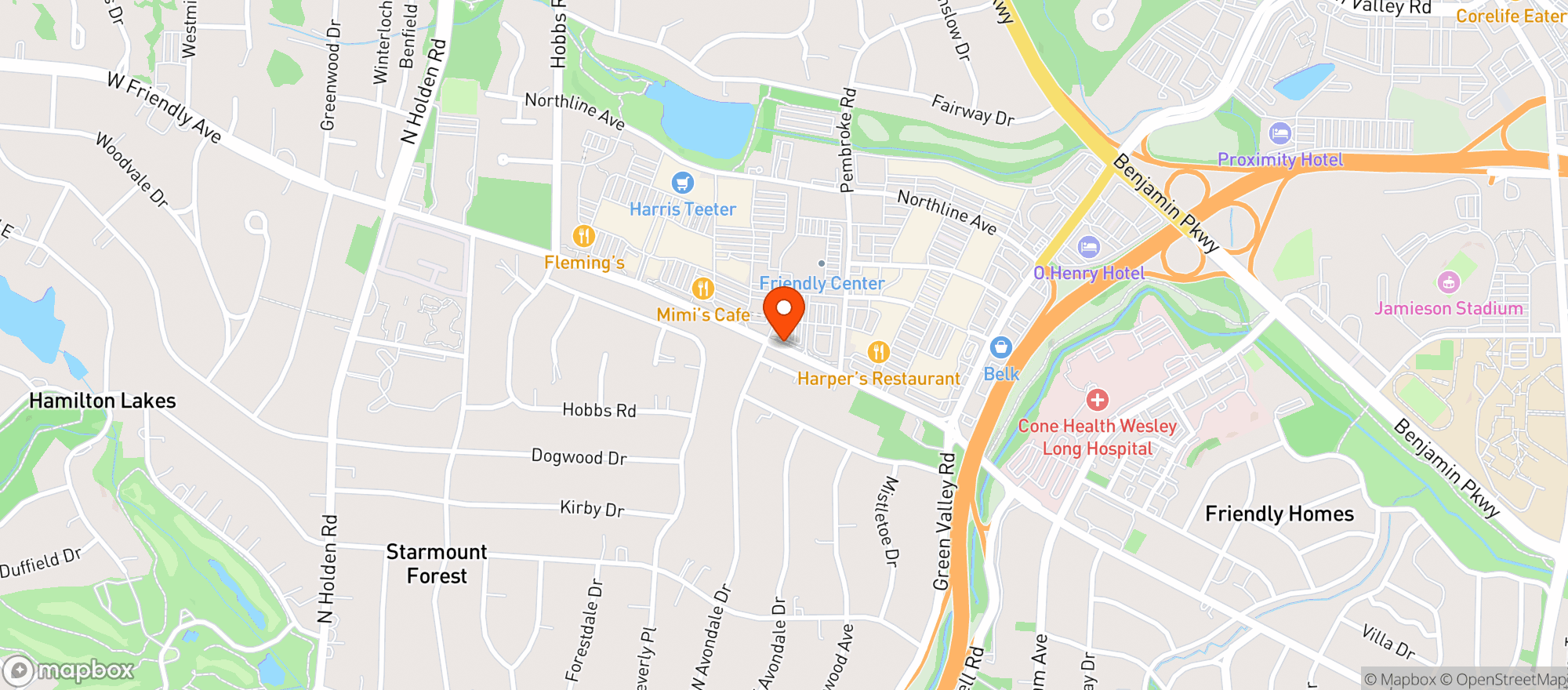Map showing Whole Foods Market
