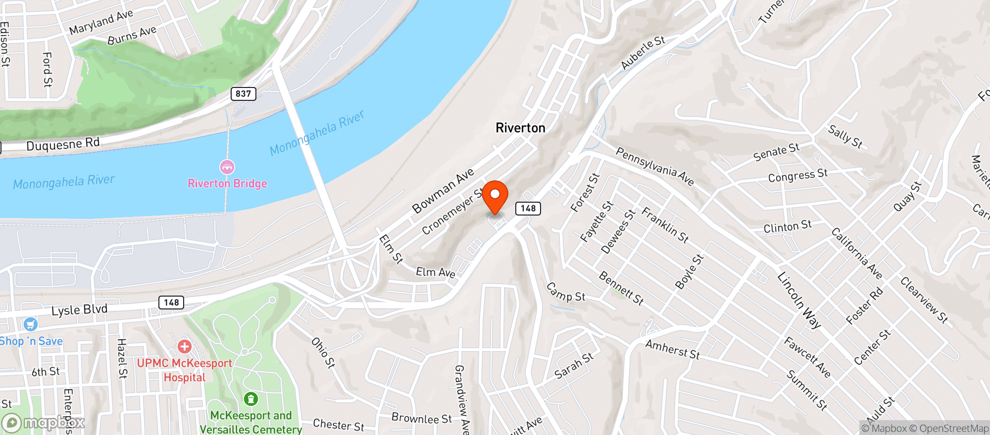 Map showing Get Go #3013