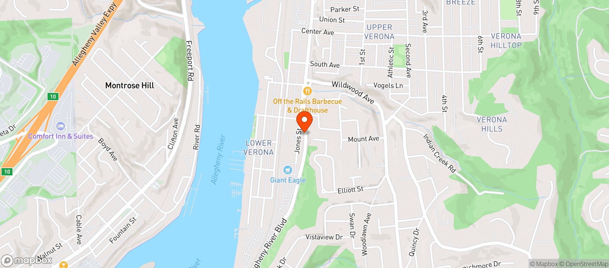 Map showing Giant Eagle