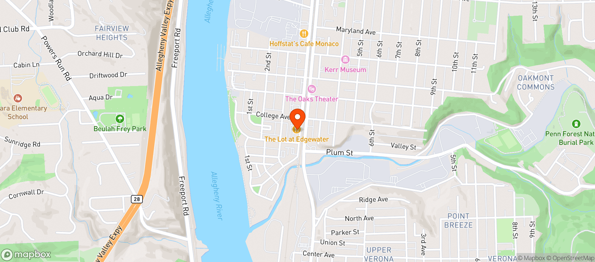 Map showing Lot At Edgewater