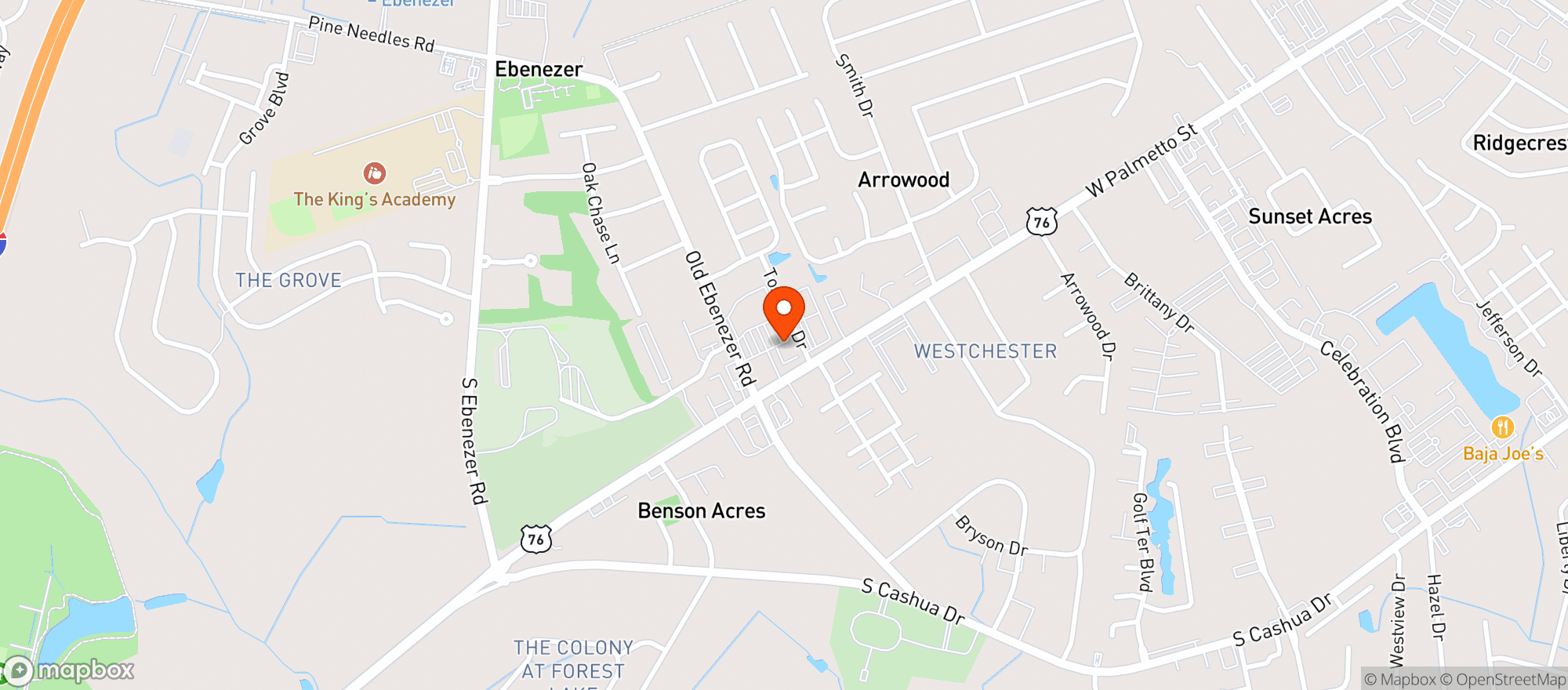 Map showing Food Lion