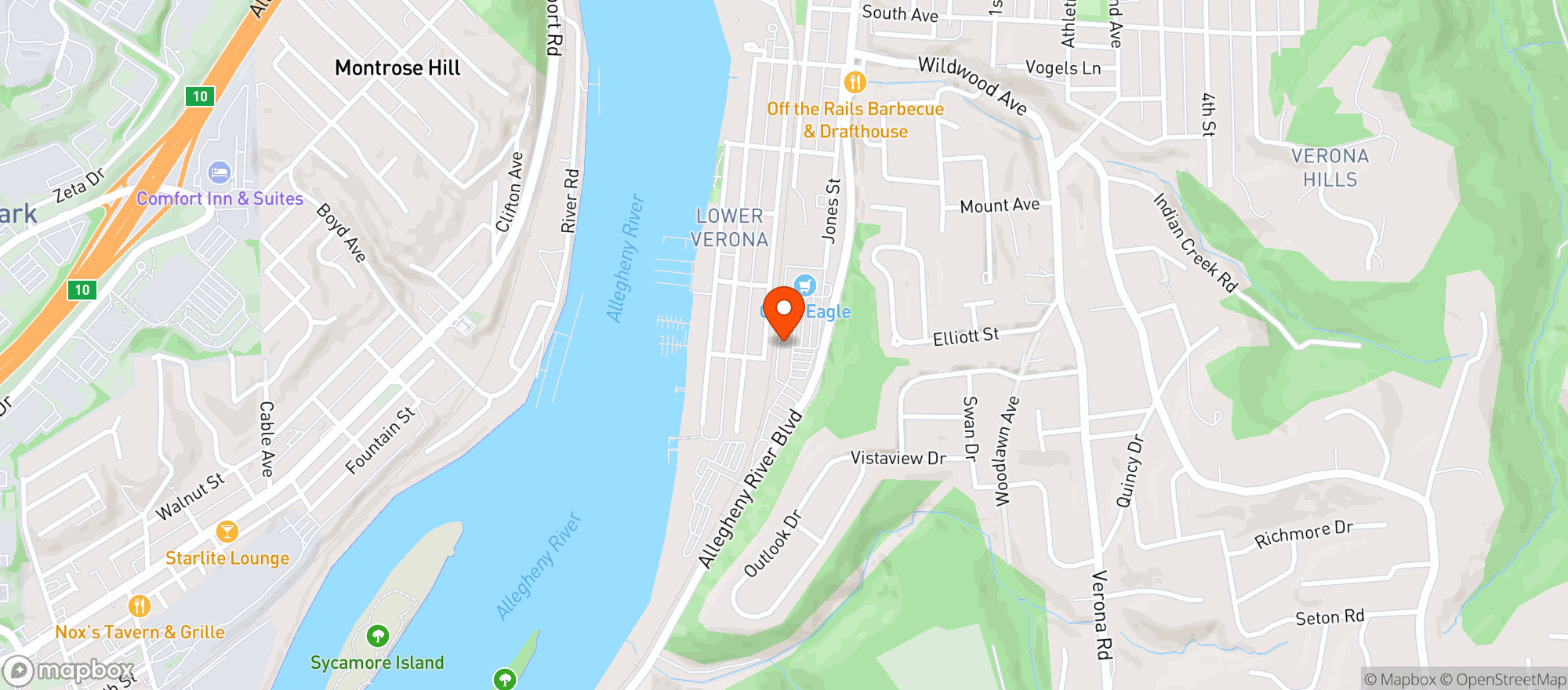 Map showing Beer Nutz