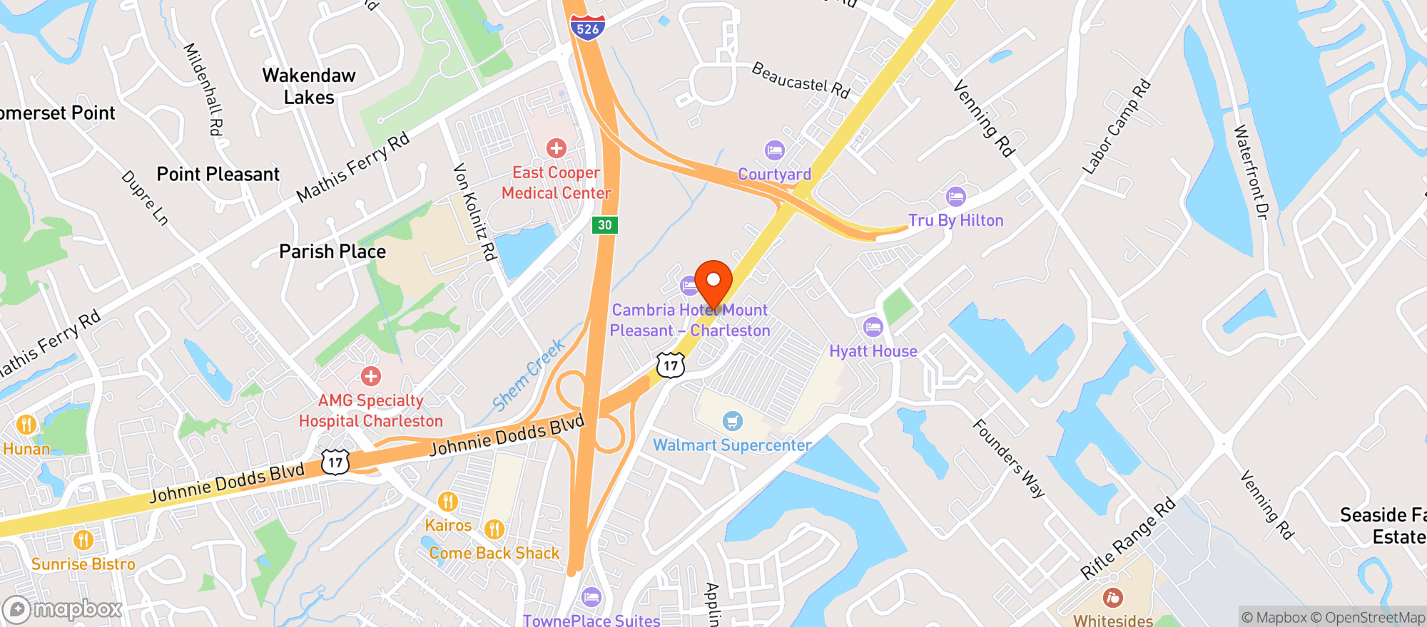 Map showing Total Wine & More
